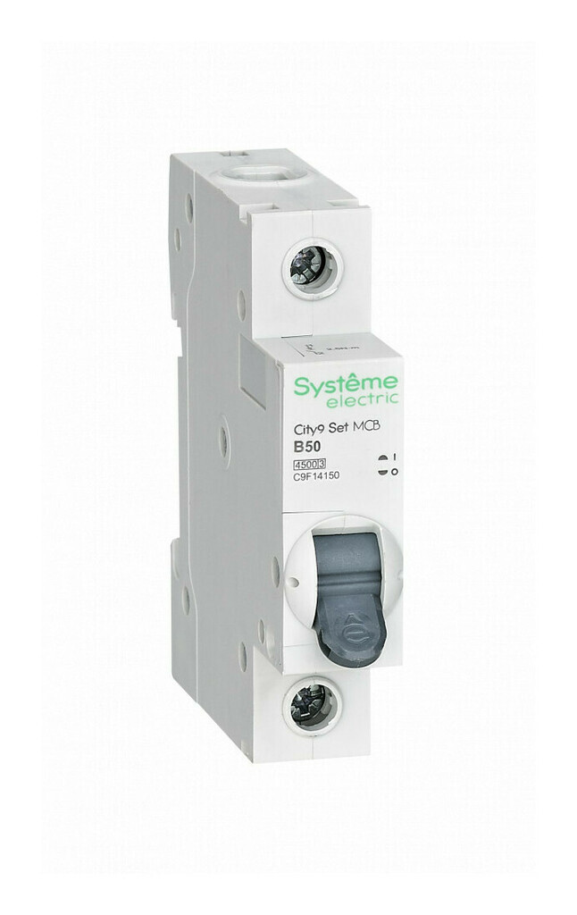 Автоматический выключатель Systeme Electric (Schneider Electric) City9 Set 1Р 50 A, тип B, 4.5 кА, C9F14150