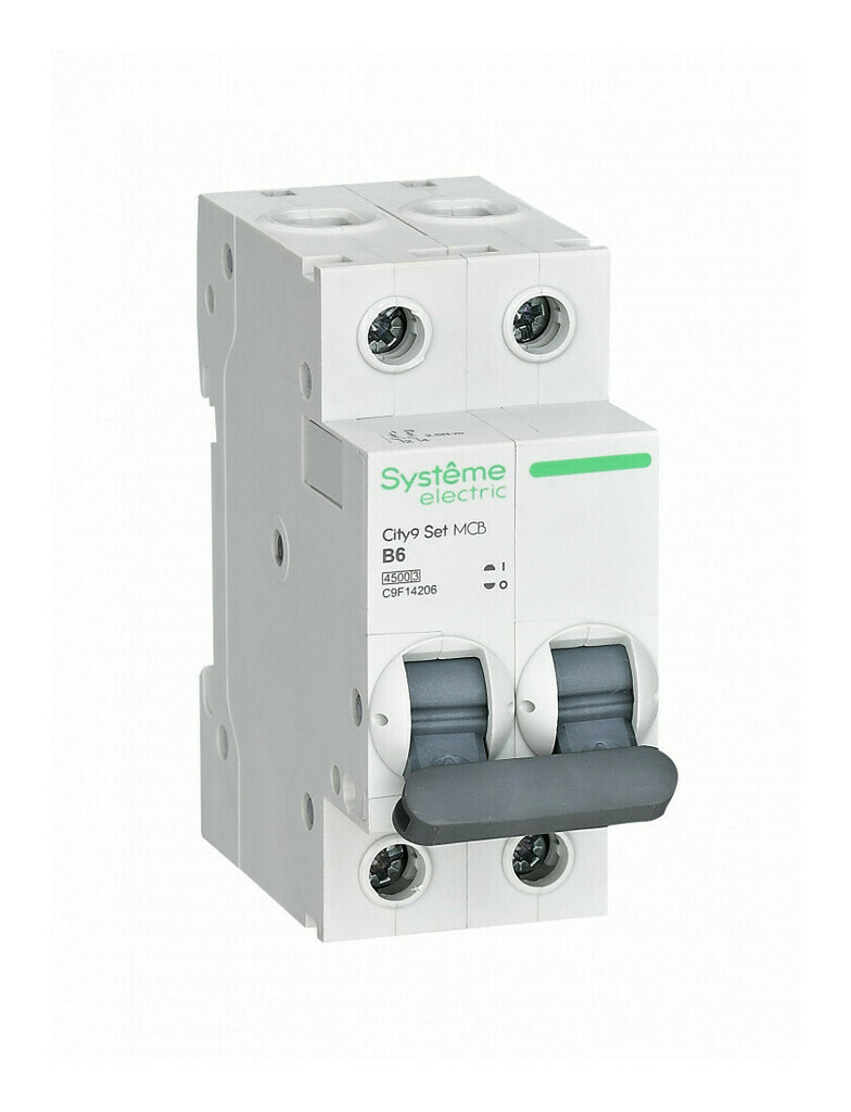 Автоматический выключатель Systeme Electric (Schneider Electric) City9 Set 2Р 6 A, тип B, 4.5 кА, C9F14206