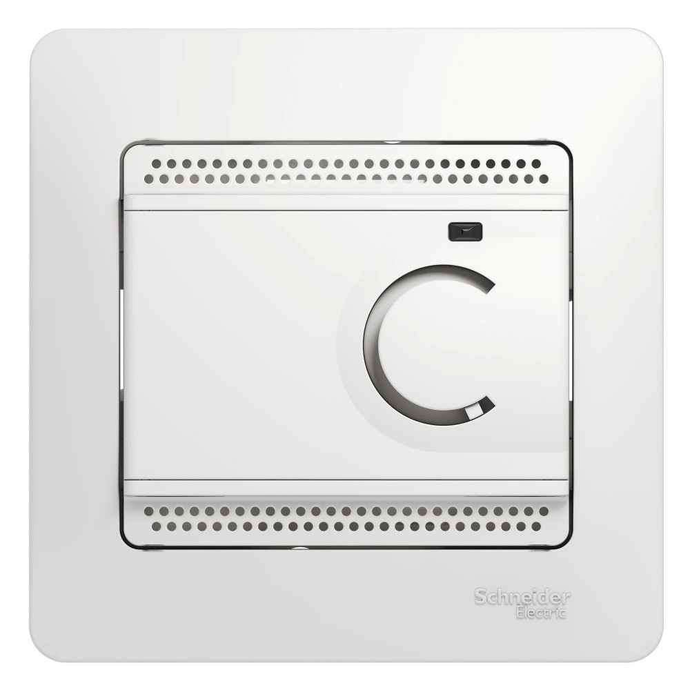 Термостат электронный теплого пола с датчиком Systeme Electric (Schneider Electric) Glossa белый GSL000138