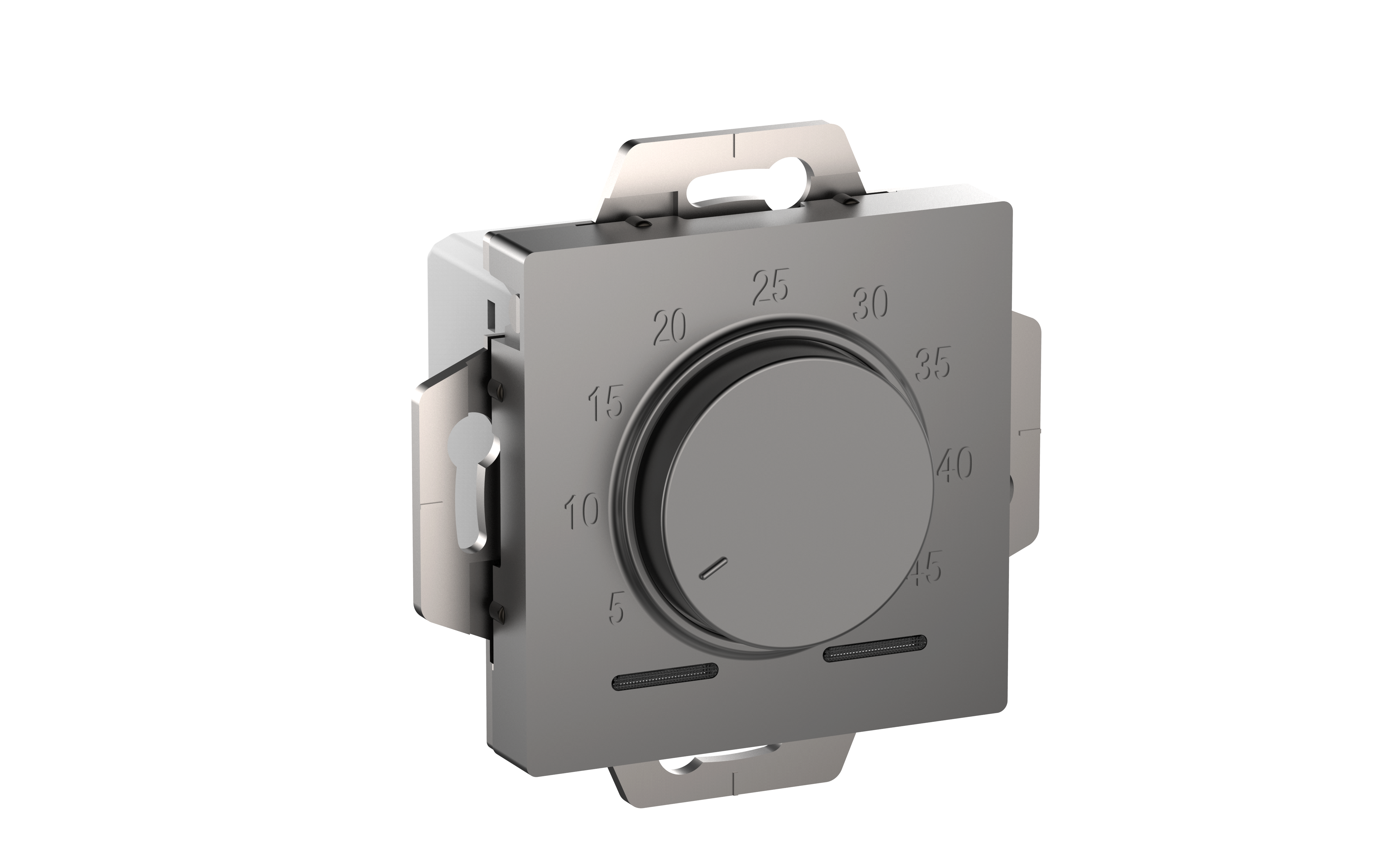 Термостат электронный для теплого пола Systeme Electric (Schneider Electric) AtlasDesign, с датчиком, 10 A, механизм, СТАЛЬ ATN000935