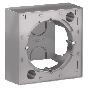 Коробка для наружного монтажа Schneider Electric AtlasDesign, алюминий ATN000300