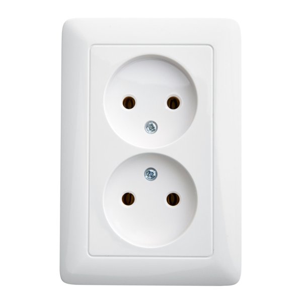Купить Schneider Electric RS16-235-B розетка двойная без заземления 16А ...